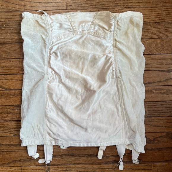 1950s Bien Jolie Open Bottom Girdle Six Straps Vintage Lingerie Large - Picture 2 of 7